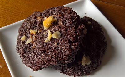 Cookies au chocolat et noix du Brésil, cœur coulant au Nutella