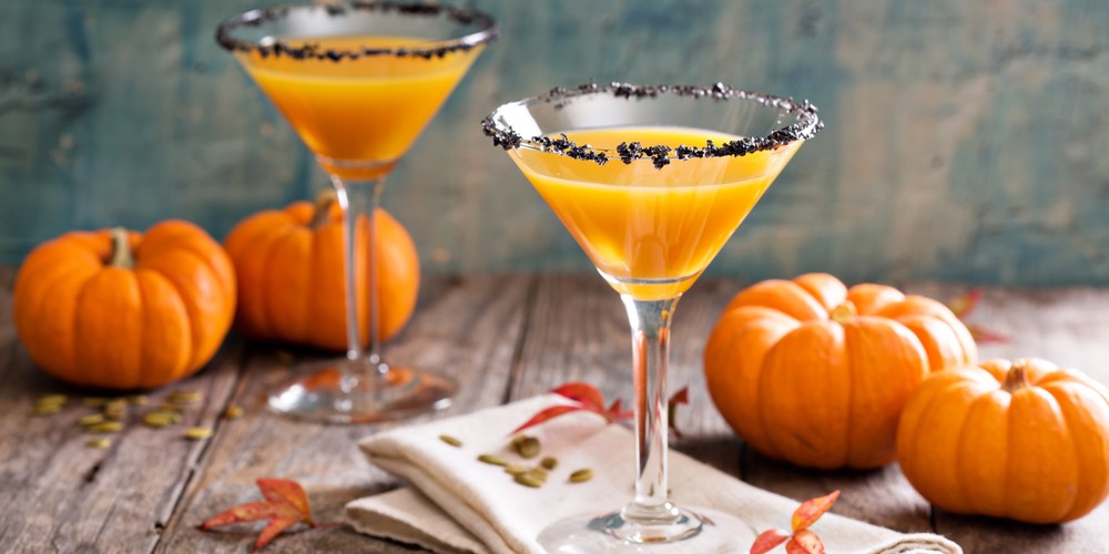 Cocktail de citrouille d’Halloween (sans alcool)