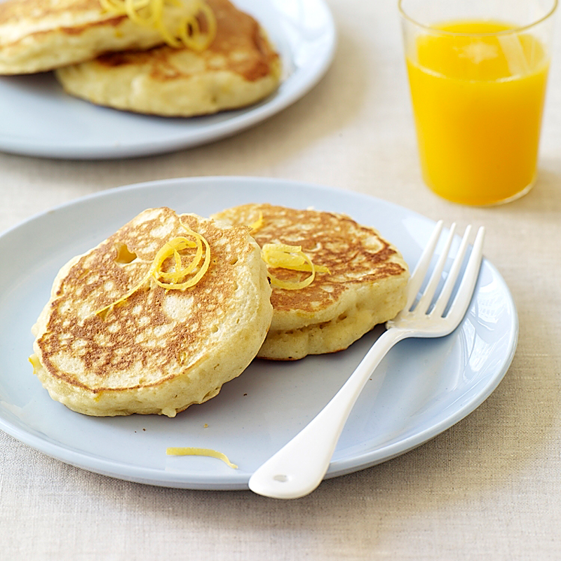 Pancakes ricotta et zestes d’orange